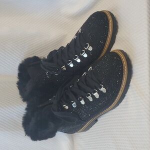 INC Black Sparkly Boots - 8.5M
